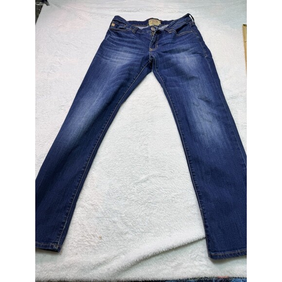 Dear John Blaire High Rise Straight 5-Pocket Blue Jeans Med Wash Women Size 28 - Picture 1 of 12